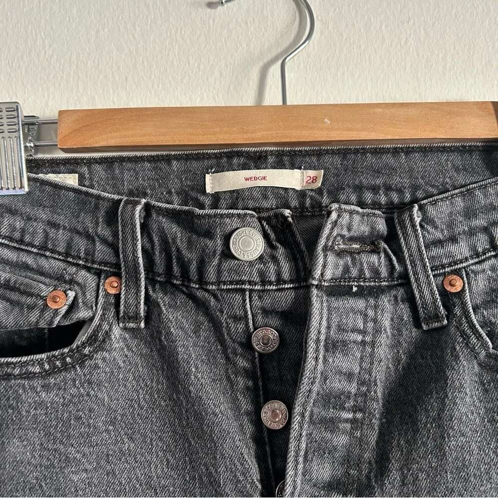 Levi's Black Wedgie Jeans - Picture 3 of 5